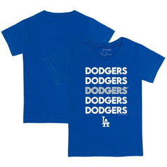 Los Angeles Dodgers Tiny Turnip Youth Stacked T-Shirt - Royal T-shirts