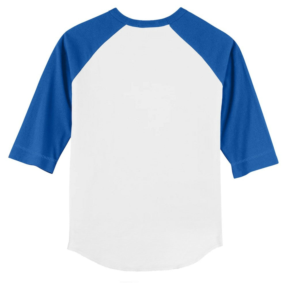 Texas Rangers Tiny Turnip Youth Stacked 3/4-Sleeve Raglan T-Shirt - White/Royal T-shirts