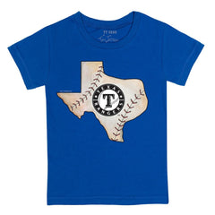 Texas Rangers Tiny Turnip Youth State Outline T-Shirt - Royal T-shirts