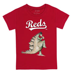 Cincinnati Reds Tiny Turnip Youth Stega T-Shirt - Red T-shirts