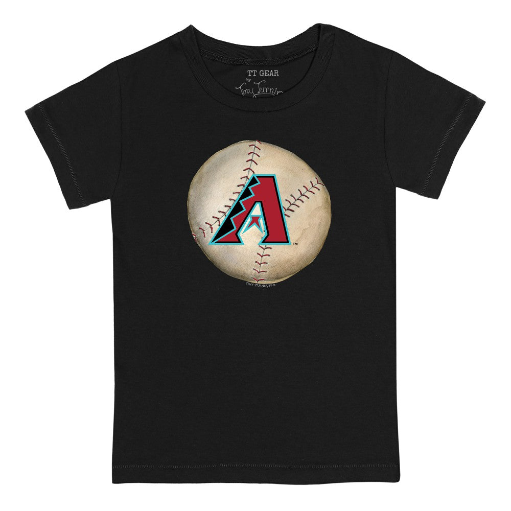 Arizona Diamondbacks Tiny Turnip Youth Stitched Baseball T-Shirt - Black T-shirts