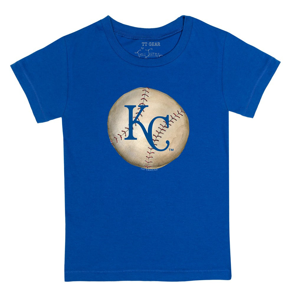Kansas City Royals Tiny Turnip Youth Stitched Baseball T-Shirt - Royal T-shirts