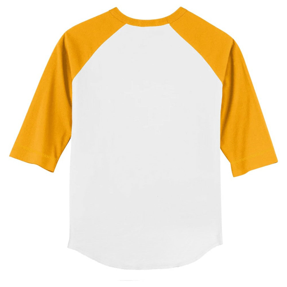 San Diego Padres Tiny Turnip Youth Sugar Skull 3/4-Sleeve Raglan T-Shirt - White/Gold T-shirts