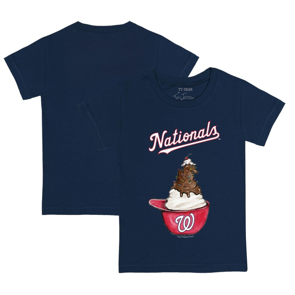 Washington Nationals Tiny Turnip Youth Sundae Helmet T-Shirt - Navy T-shirts