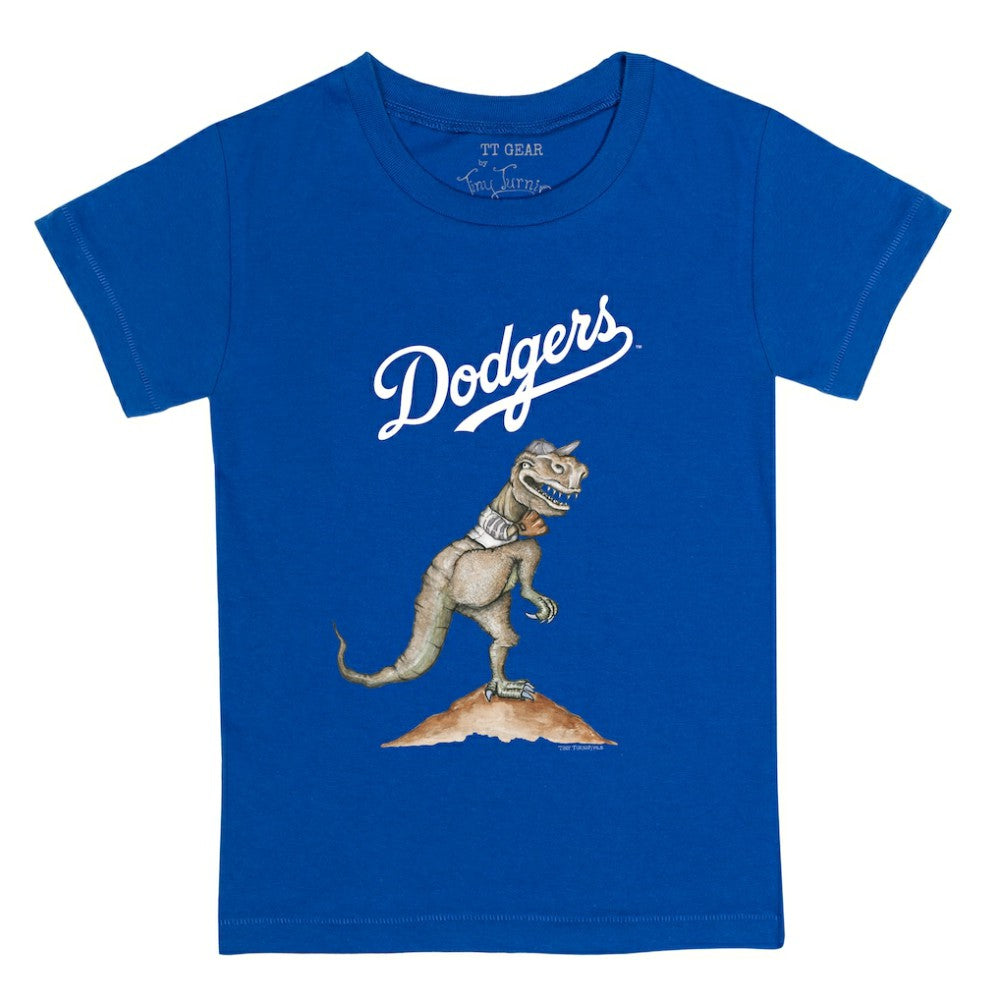 Los Angeles Dodgers Tiny Turnip Youth TT Rex T-Shirt - Royal T-shirts