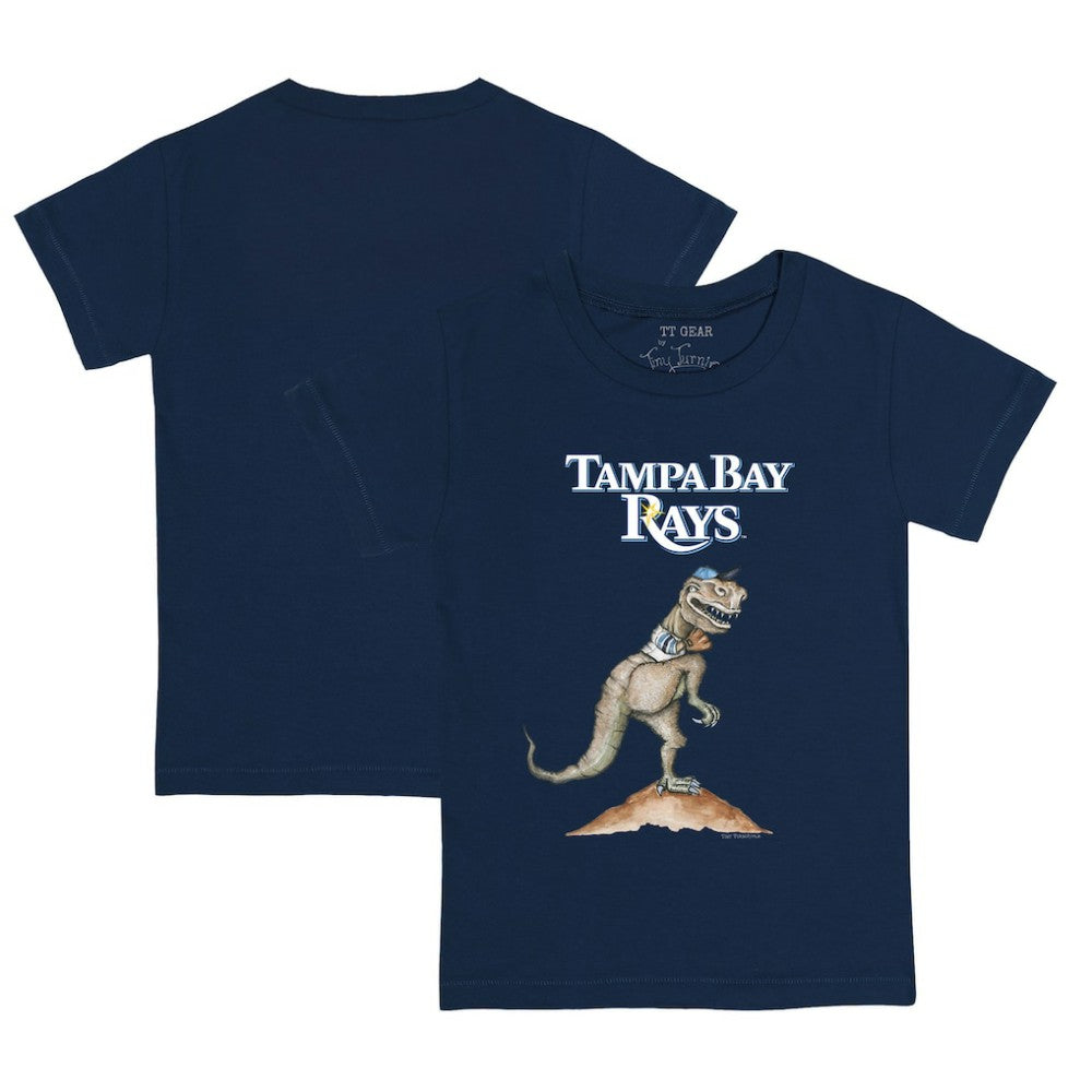 Tampa Bay Rays Tiny Turnip Youth TT Rex T-Shirt - Navy T-shirts