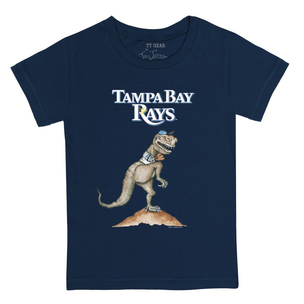 Tampa Bay Rays Tiny Turnip Youth TT Rex T-Shirt - Navy T-shirts