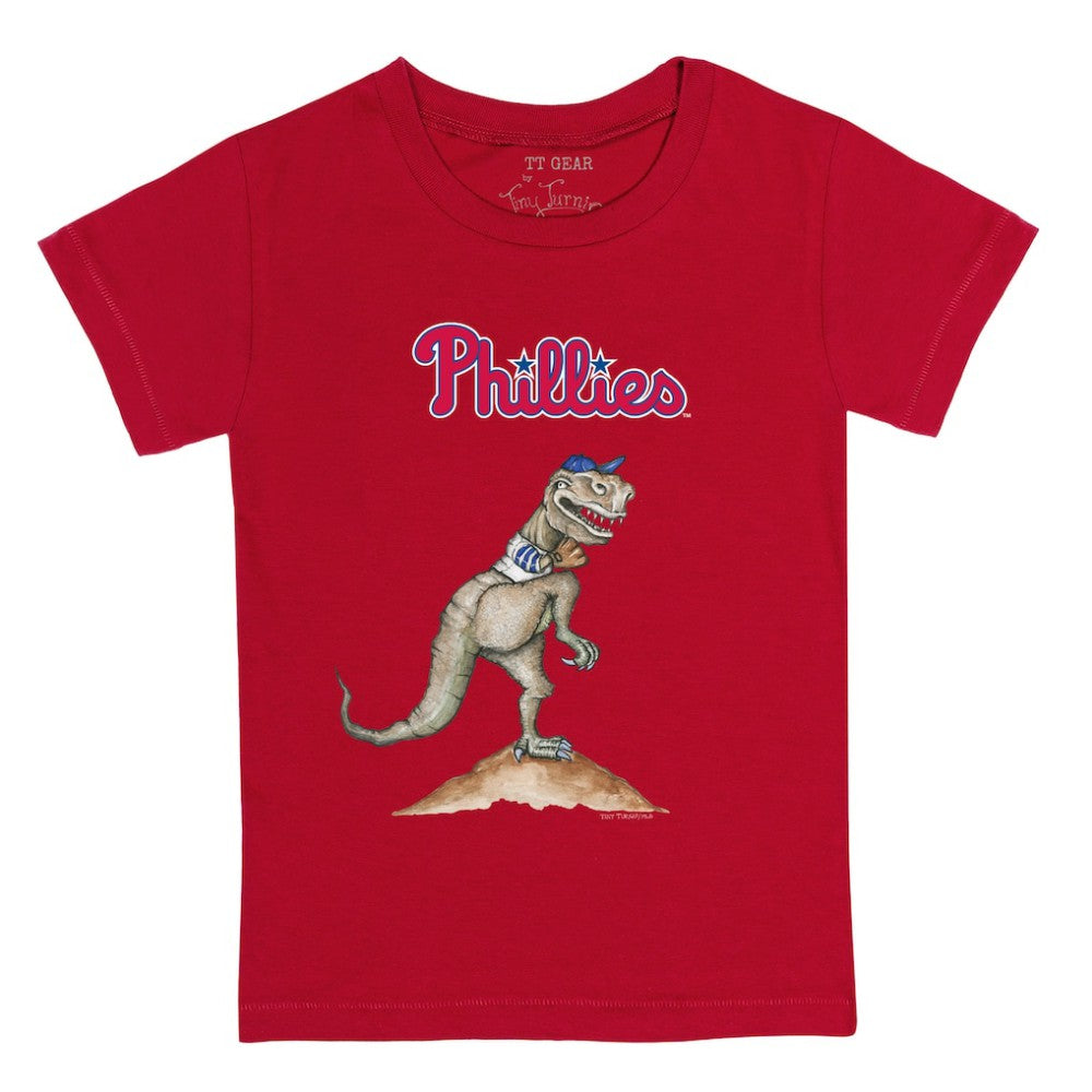 Philadelphia Phillies Tiny Turnip Youth TT Rex T-Shirt - Red T-shirts