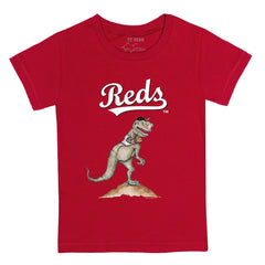 Cincinnati Reds Tiny Turnip Youth TT Rex T-Shirt - Red T-shirts