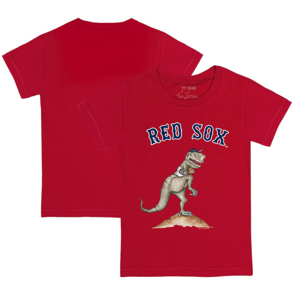Boston Red Sox Tiny Turnip Youth TT Rex T-Shirt - Red T-shirts