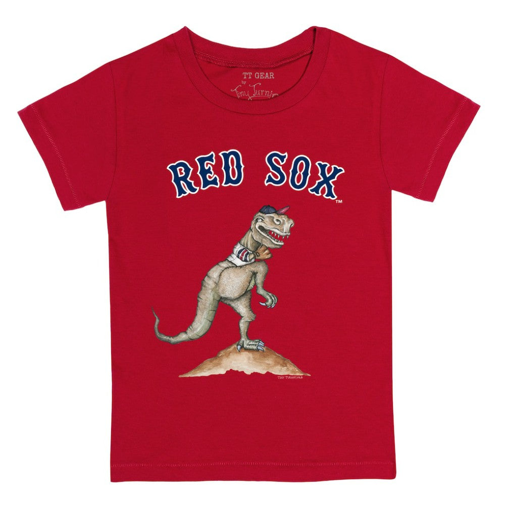 Boston Red Sox Tiny Turnip Youth TT Rex T-Shirt - Red T-shirts
