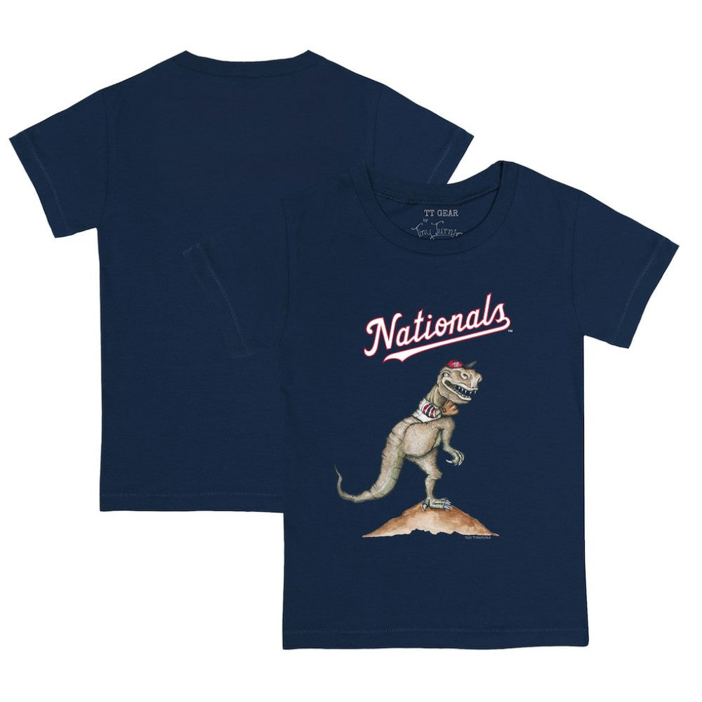 Washington Nationals Tiny Turnip Youth TT Rex T-Shirt - Navy T-shirts