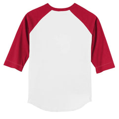 Philadelphia Phillies Tiny Turnip Youth TT Rex 3/4-Sleeve Raglan T-Shirt - White/Red T-shirts