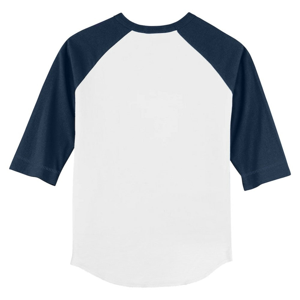 Detroit Tigers Tiny Turnip Youth TT Rex 3/4-Sleeve Raglan T-Shirt - White/Navy T-shirts
