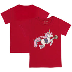 Los Angeles Angels Tiny Turnip Youth Unicorn T-Shirt - Red T-shirts
