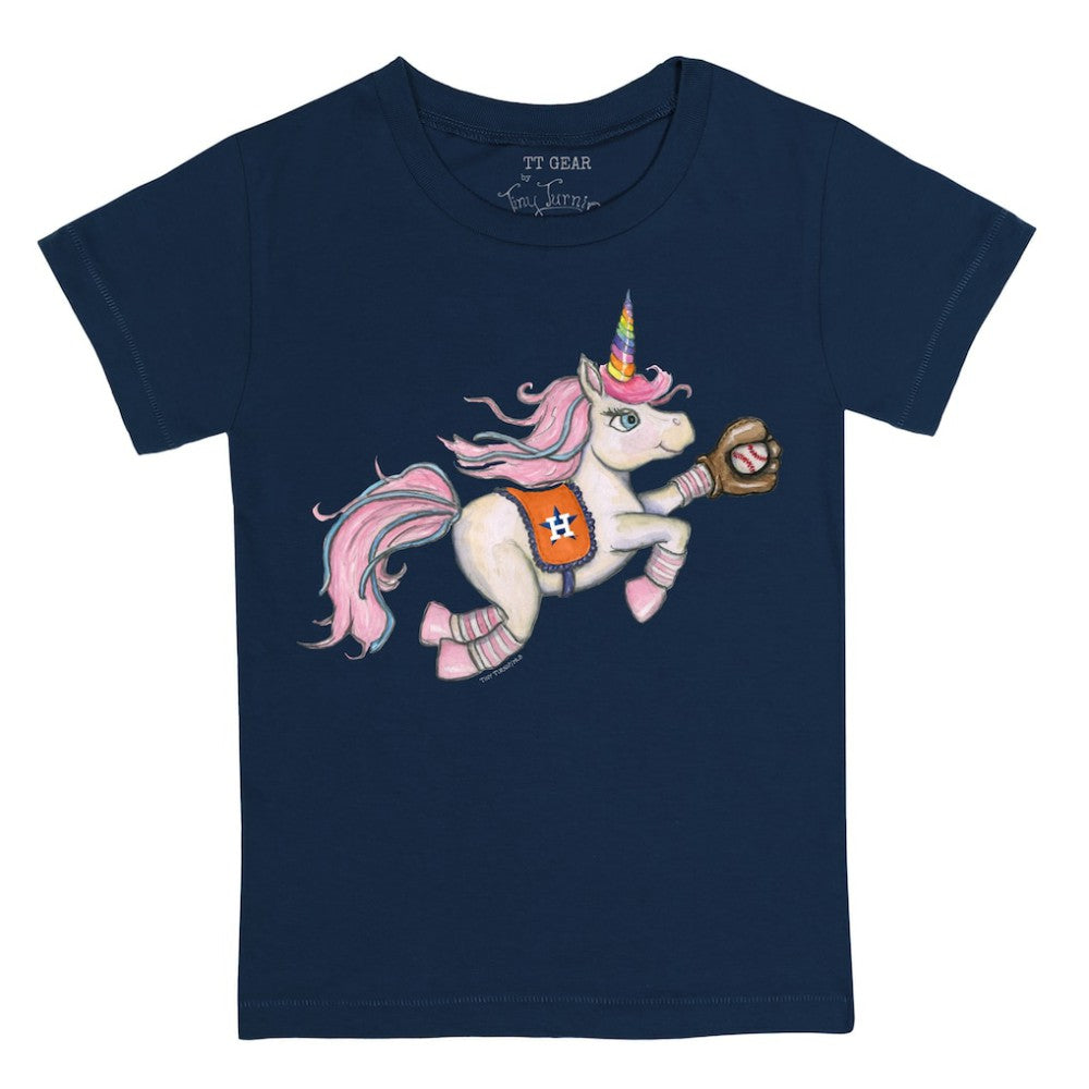 Houston Astros Tiny Turnip Youth Unicorn T-Shirt - Navy T-shirts