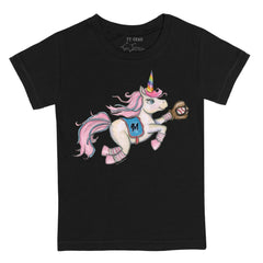 Miami Marlins Tiny Turnip Youth Unicorn T-Shirt - Black T-shirts