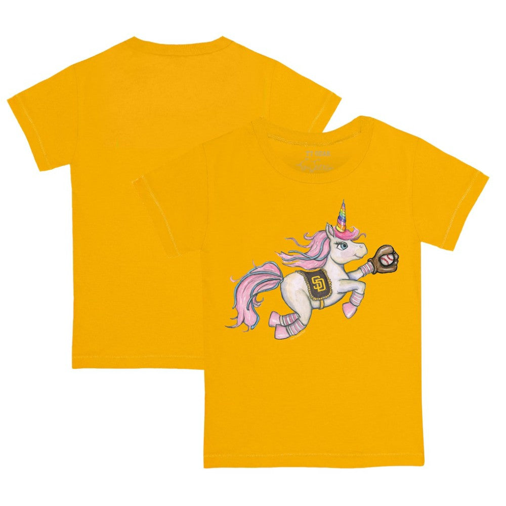 San Diego Padres Tiny Turnip Youth Unicorn T-Shirt - Gold T-shirts