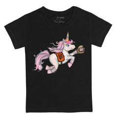 San Francisco Giants Tiny Turnip Youth Unicorn T-Shirt - Black T-shirts