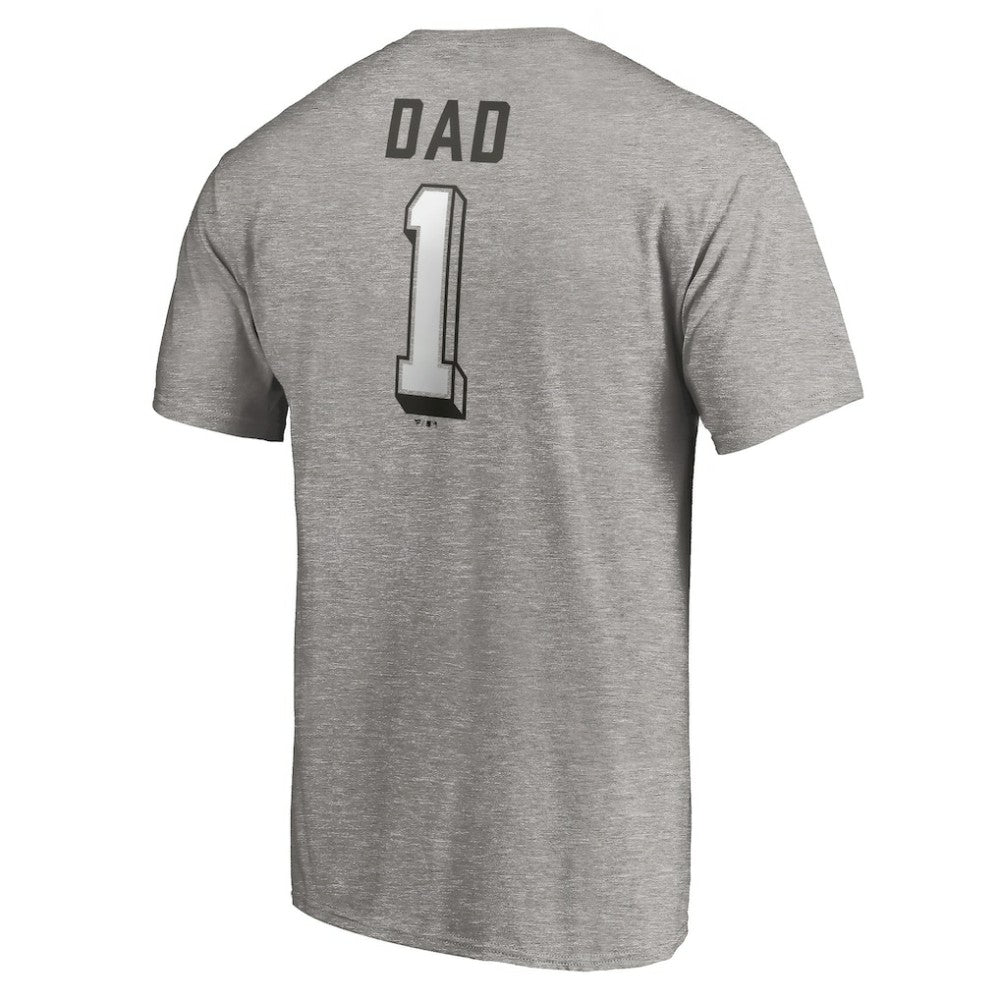 Chicago White Sox Number One Dad T-Shirt - Heather Gray T-shirts