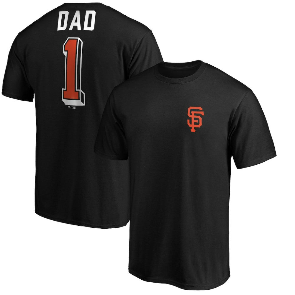 San Francisco Giants Number One Dad T-Shirt - Black T-shirts