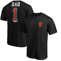 San Francisco Giants Number One Dad T-Shirt - Black T-shirts