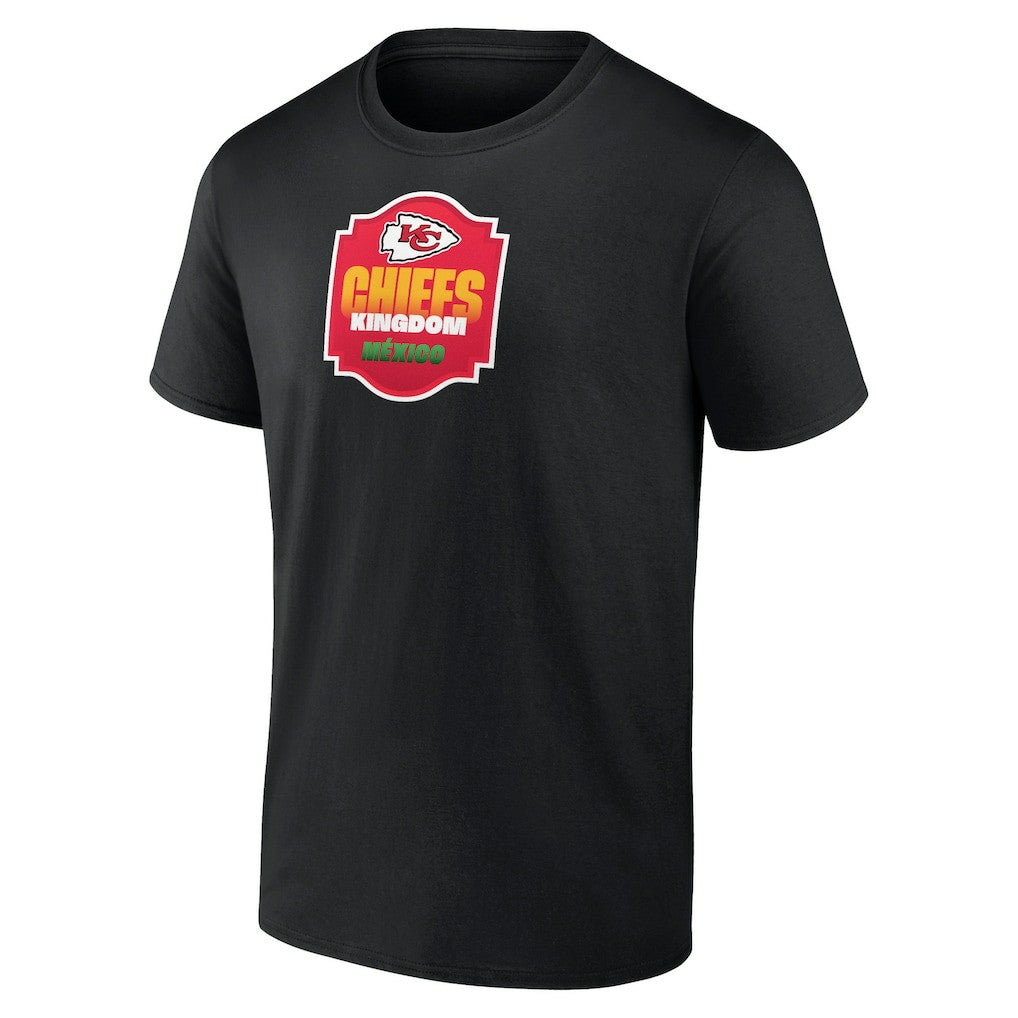 Kansas City Chiefs Kingdom Mexico T-Shirt - Black T-shirts
