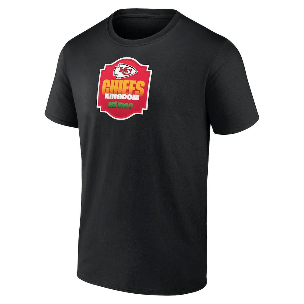 Kansas City Chiefs Kingdom Mexico T-Shirt - Black T-shirts