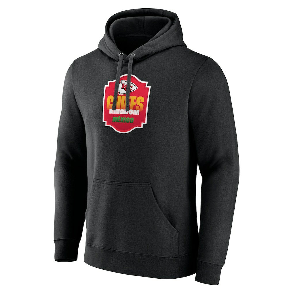 Kansas City Chiefs Kingdom Mexico Pullover Hoodie - Black Hoodies
