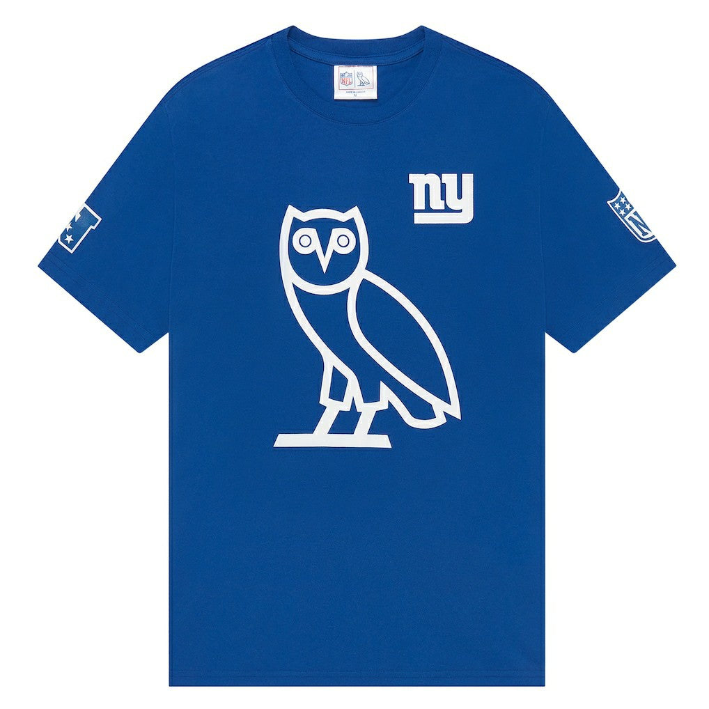 New York Giants OVO Owl Logo T-Shirt - Royal T-shirts