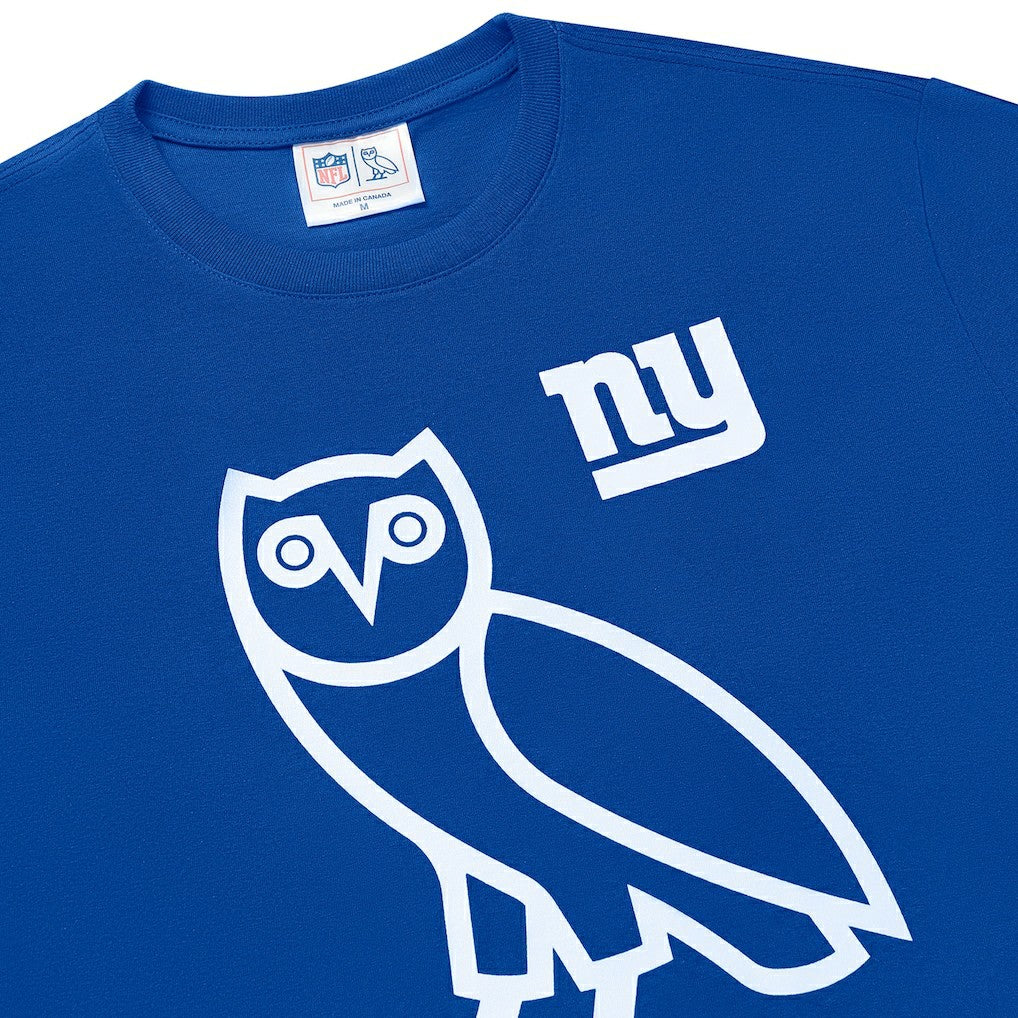 New York Giants OVO Owl Logo T-Shirt - Royal T-shirts