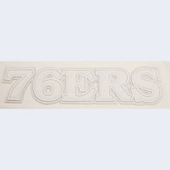 Philadelphia 76ers Pro Standard Women's Neutral Boxy Crop T-Shirt Cream
