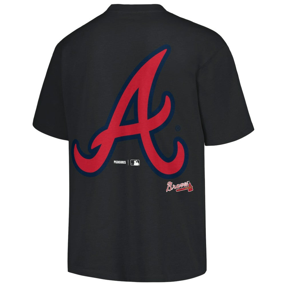 Atlanta Braves PLEASURES Ballpark T-Shirt - Black T-shirts