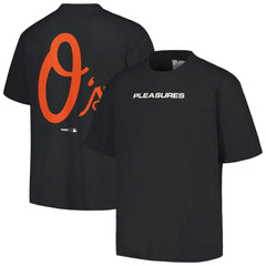 Baltimore Orioles PLEASURES Ballpark T-Shirt - Black T-shirts