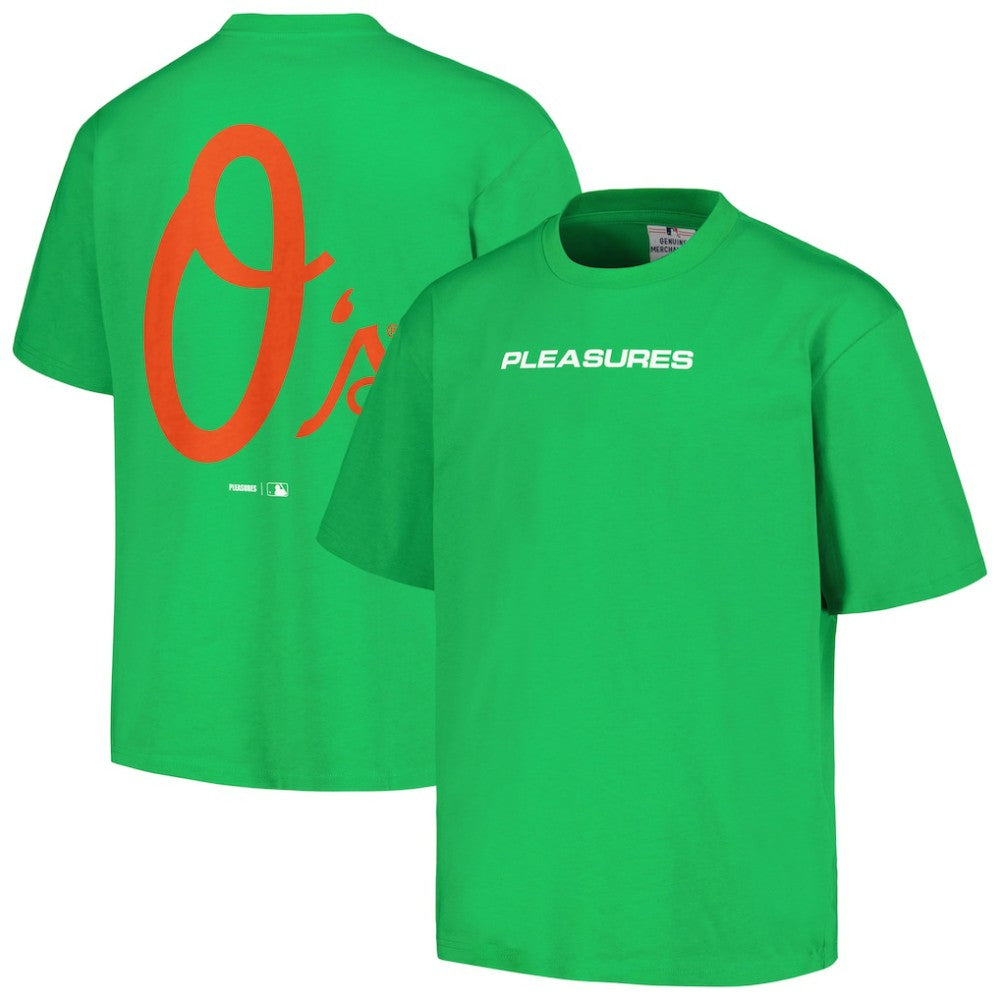 Baltimore Orioles PLEASURES Ballpark T-Shirt - Green T-shirts