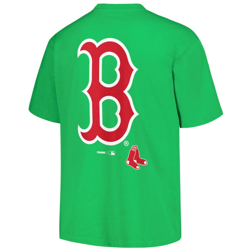 Boston Red Sox PLEASURES Ballpark T-Shirt - Green T-shirts