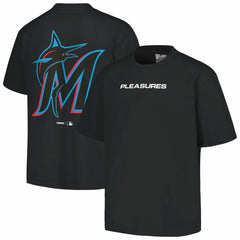Miami Marlins PLEASURES Ballpark T-Shirt - Black T-shirts
