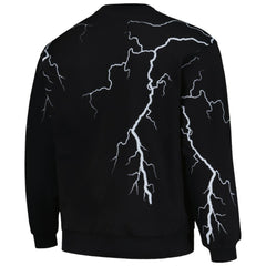 Boston Red Sox PLEASURES Lightning Crewneck Pullover Sweatshirt - Black Pullover