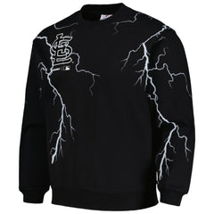 St. Louis Cardinals PLEASURES Lightning Crewneck Pullover Sweatshirt - Black Pullover