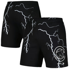 Chicago Cubs PLEASURES Lightning Shorts - Black Shorts