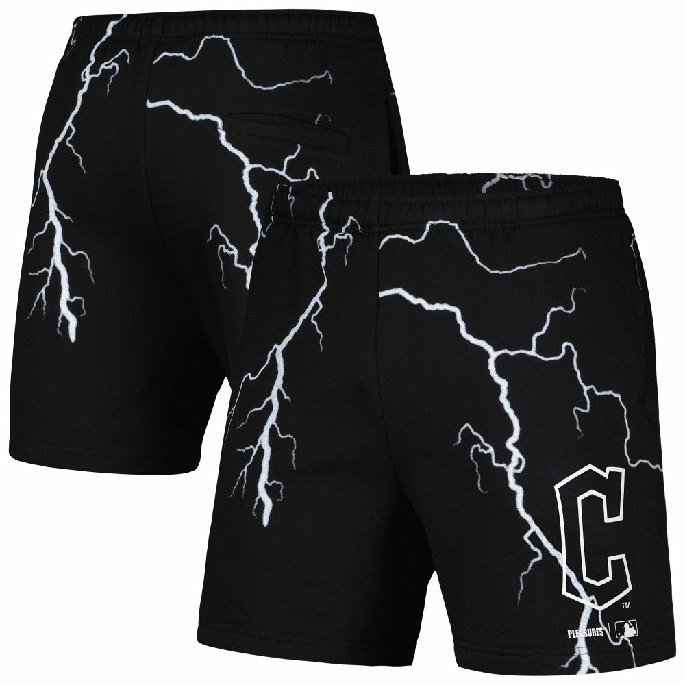 Cleveland Guardians PLEASURES Lightning Shorts - Black Shorts