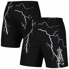 Los Angeles Angels PLEASURES Lightning Shorts - Black Shorts