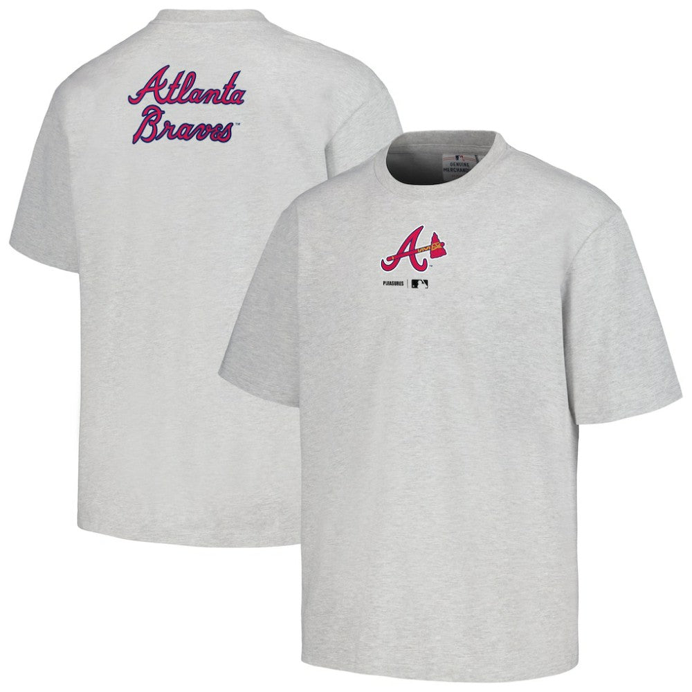 Atlanta Braves PLEASURES Mascot T-Shirt - Gray T-shirts