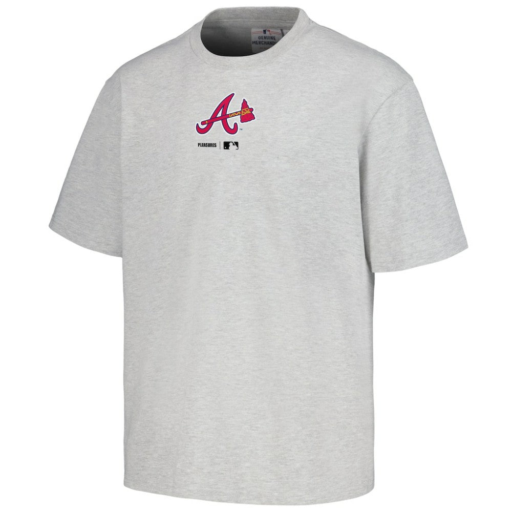 Atlanta Braves PLEASURES Mascot T-Shirt - Gray T-shirts