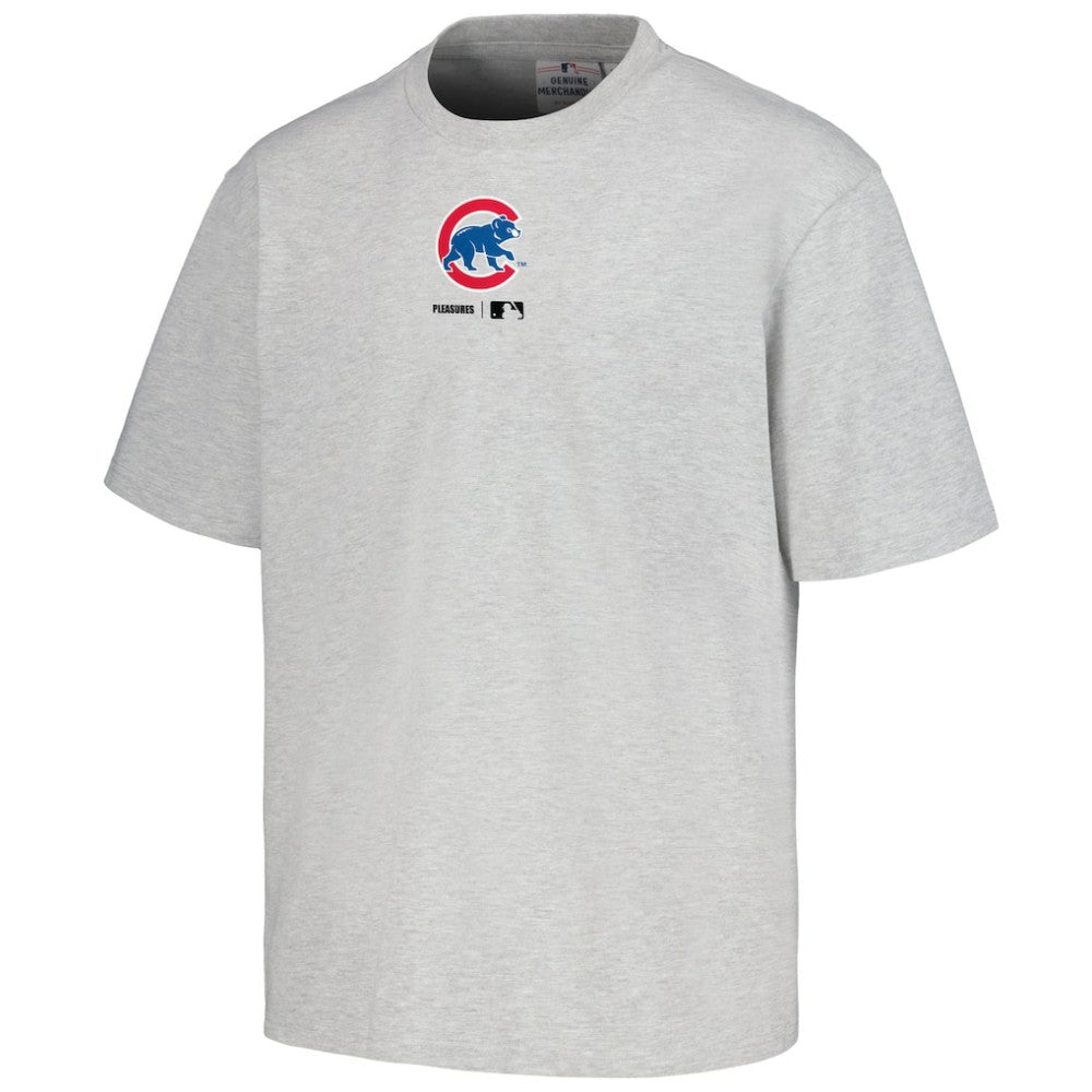Chicago Cubs PLEASURES Mascot T-Shirt - Gray T-shirts