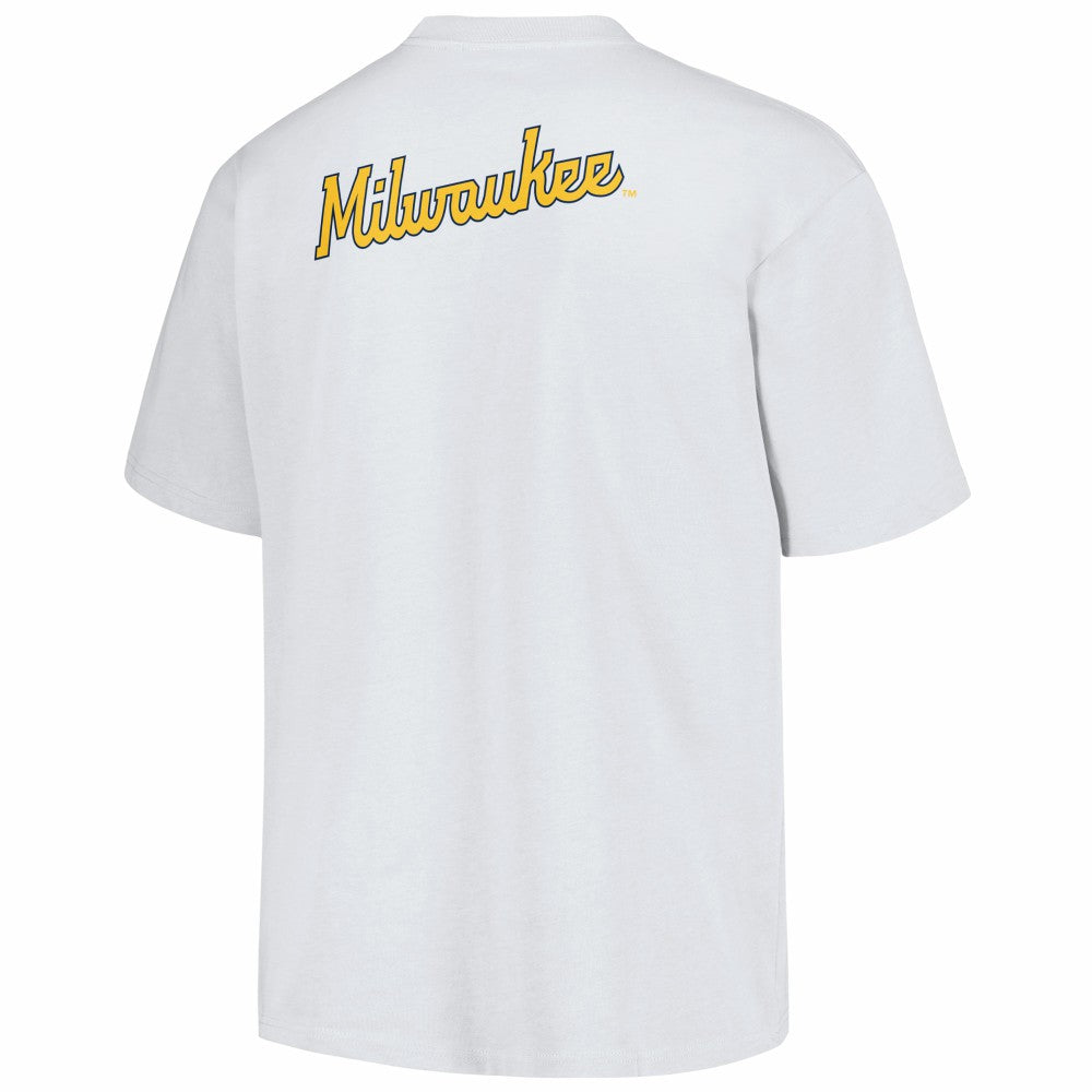 Milwaukee Brewers PLEASURES Mascot T-Shirt - White T-shirts