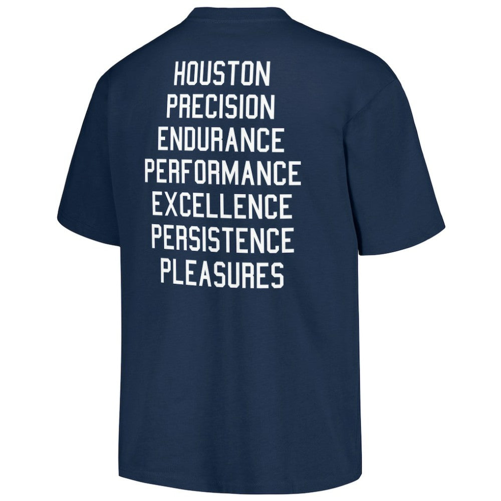 Houston Astros PLEASURES Precision T-Shirt - Navy T-shirts