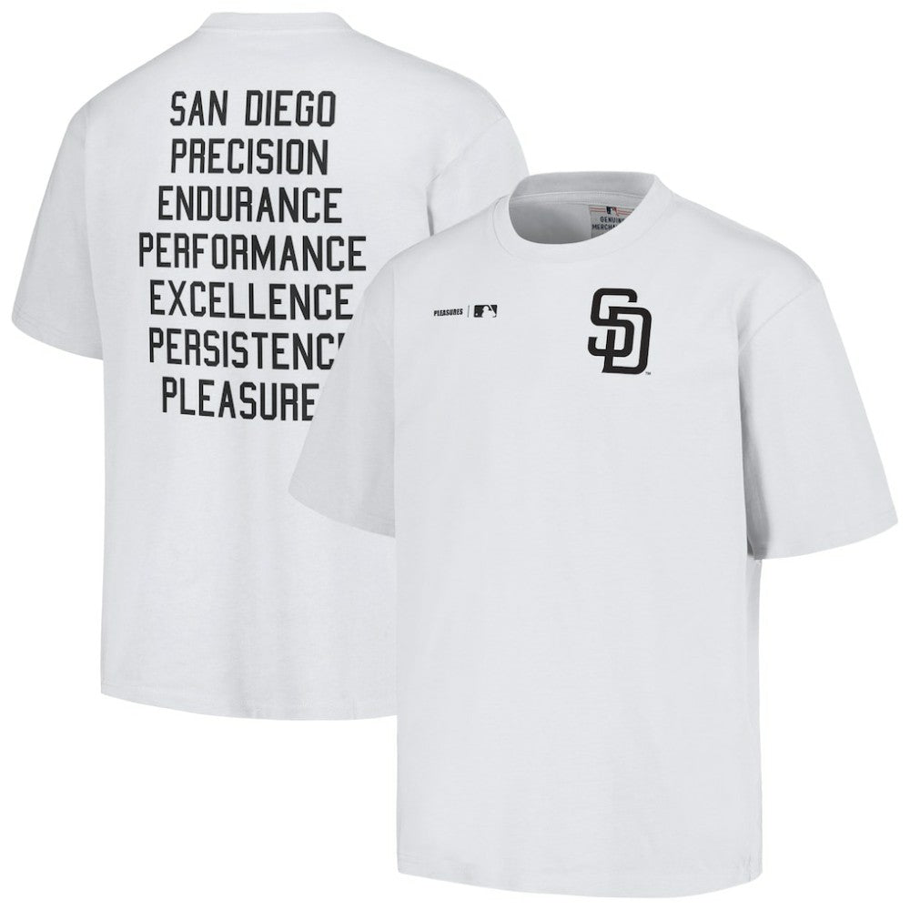 San Diego Padres PLEASURES Precision T-Shirt - White T-shirts