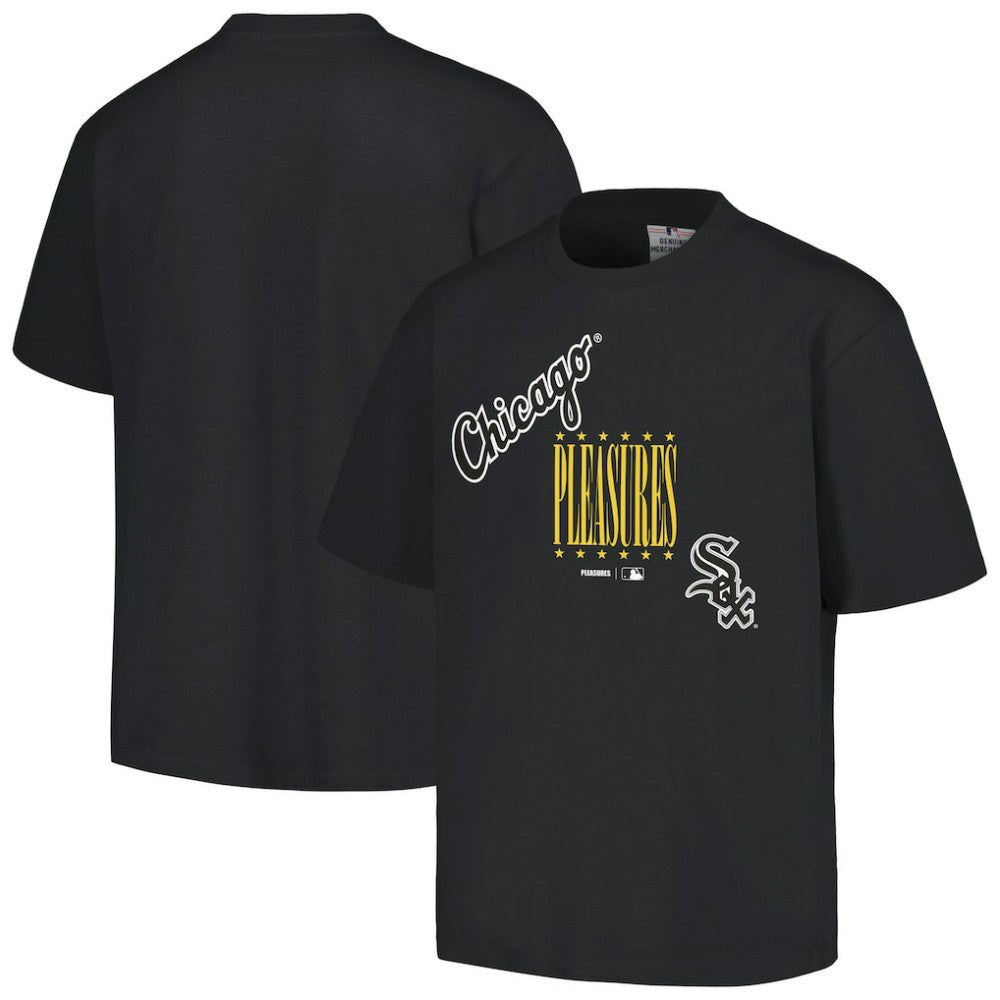 Chicago White Sox PLEASURES Repurpose T-Shirt - Black T-shirts