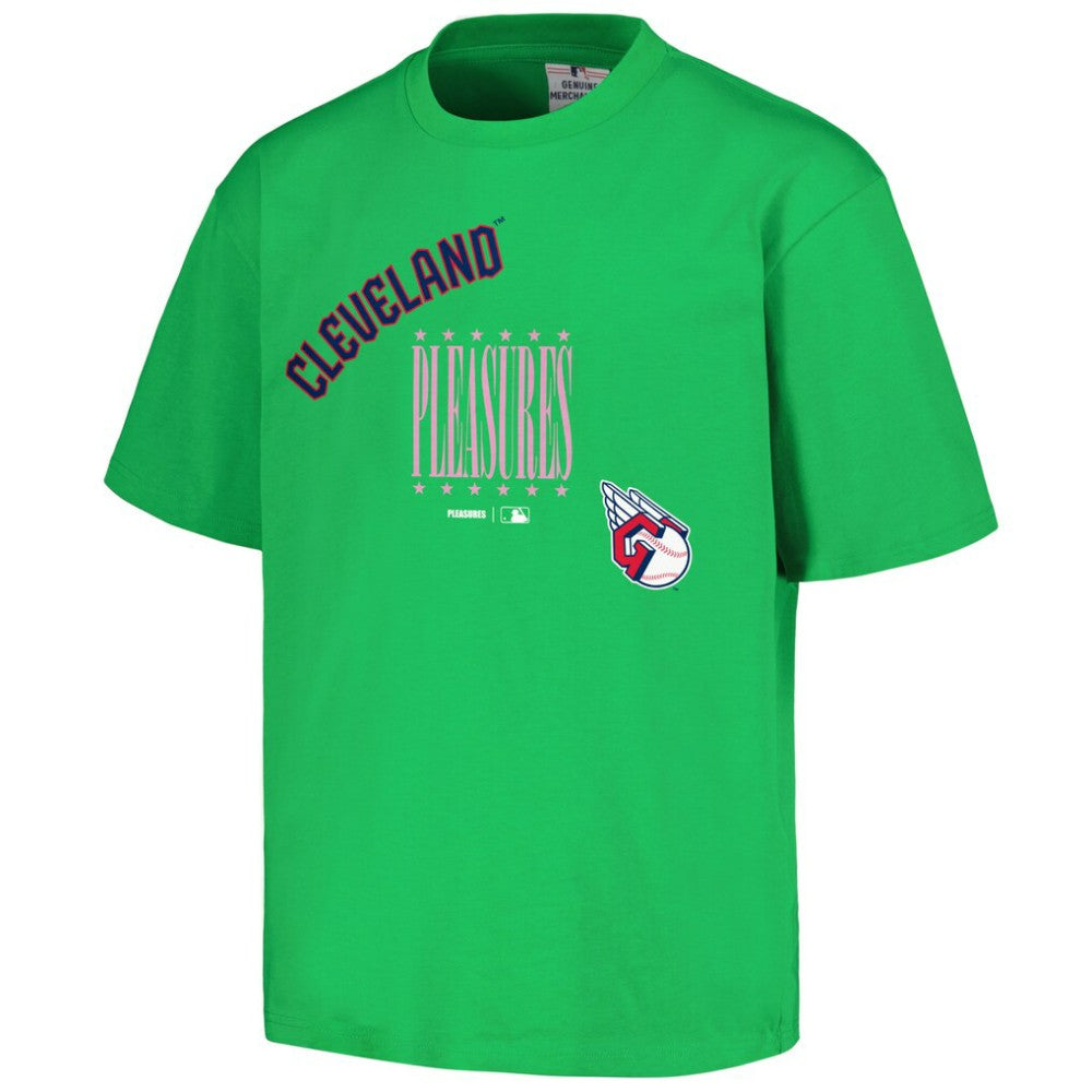 Cleveland Guardians PLEASURES Repurpose T-Shirt - Green T-shirts